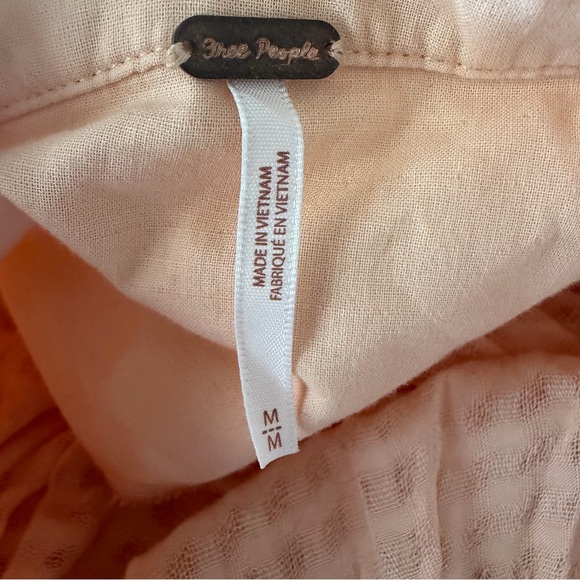 NWT, Free People Just Can't Get Enough Halter Asymmetrical Top in Peach, Medium - Picture 3 of 10